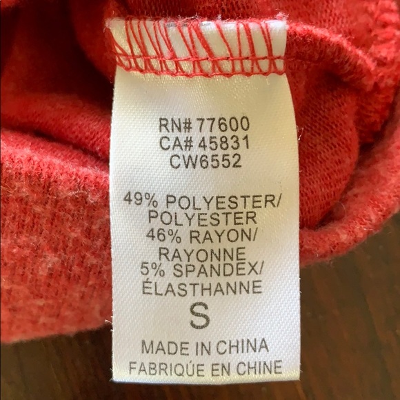 Chaser Saturday Washed Red Backless Sweatshirt - Picture 7 of 8